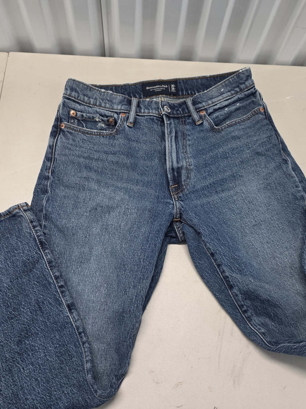 Abercrombie Fitch Stretch Straight Jeans Men's Size 30x28